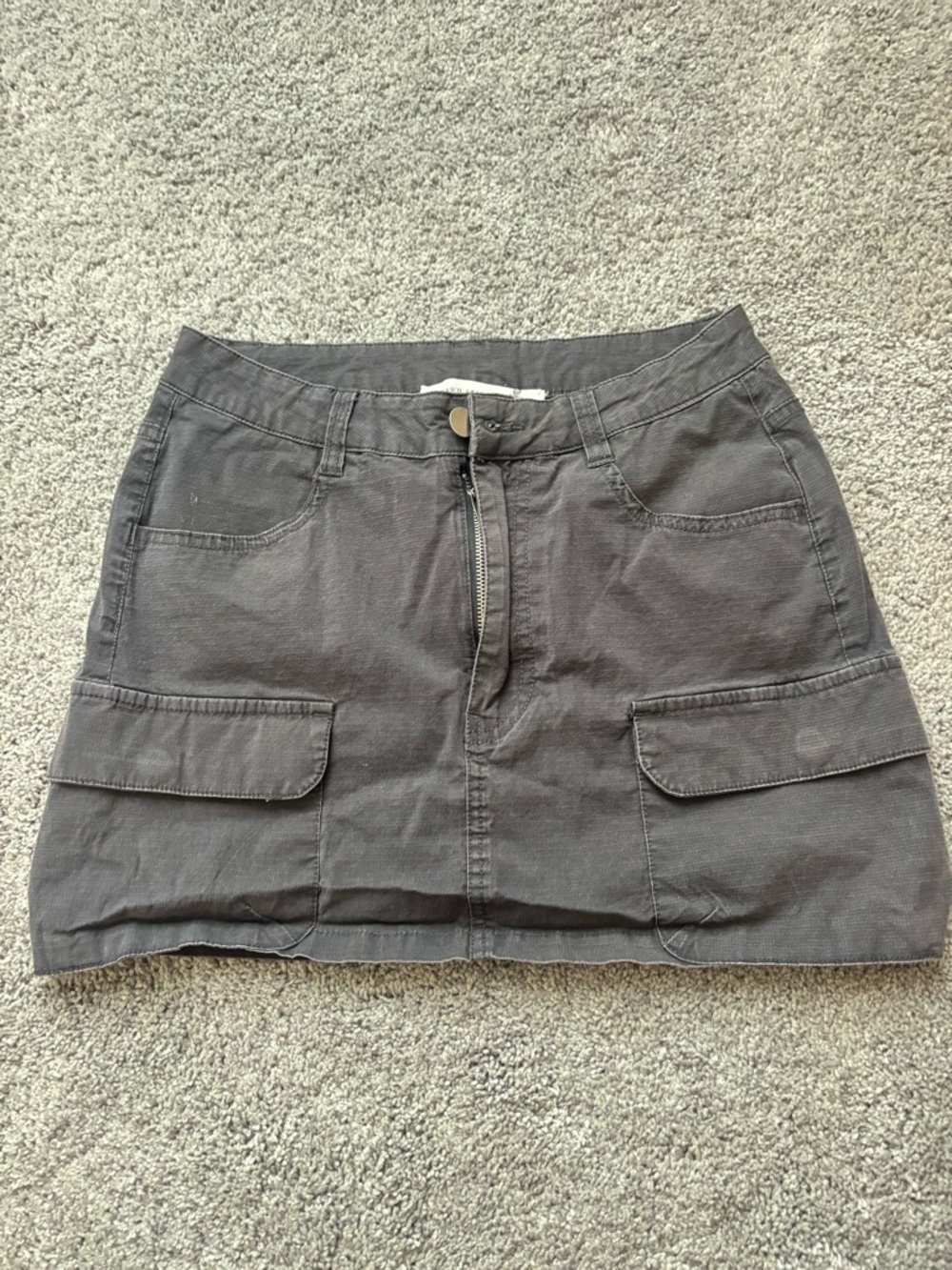 Altar'd State Black Cargo Pocket Mini Skirt